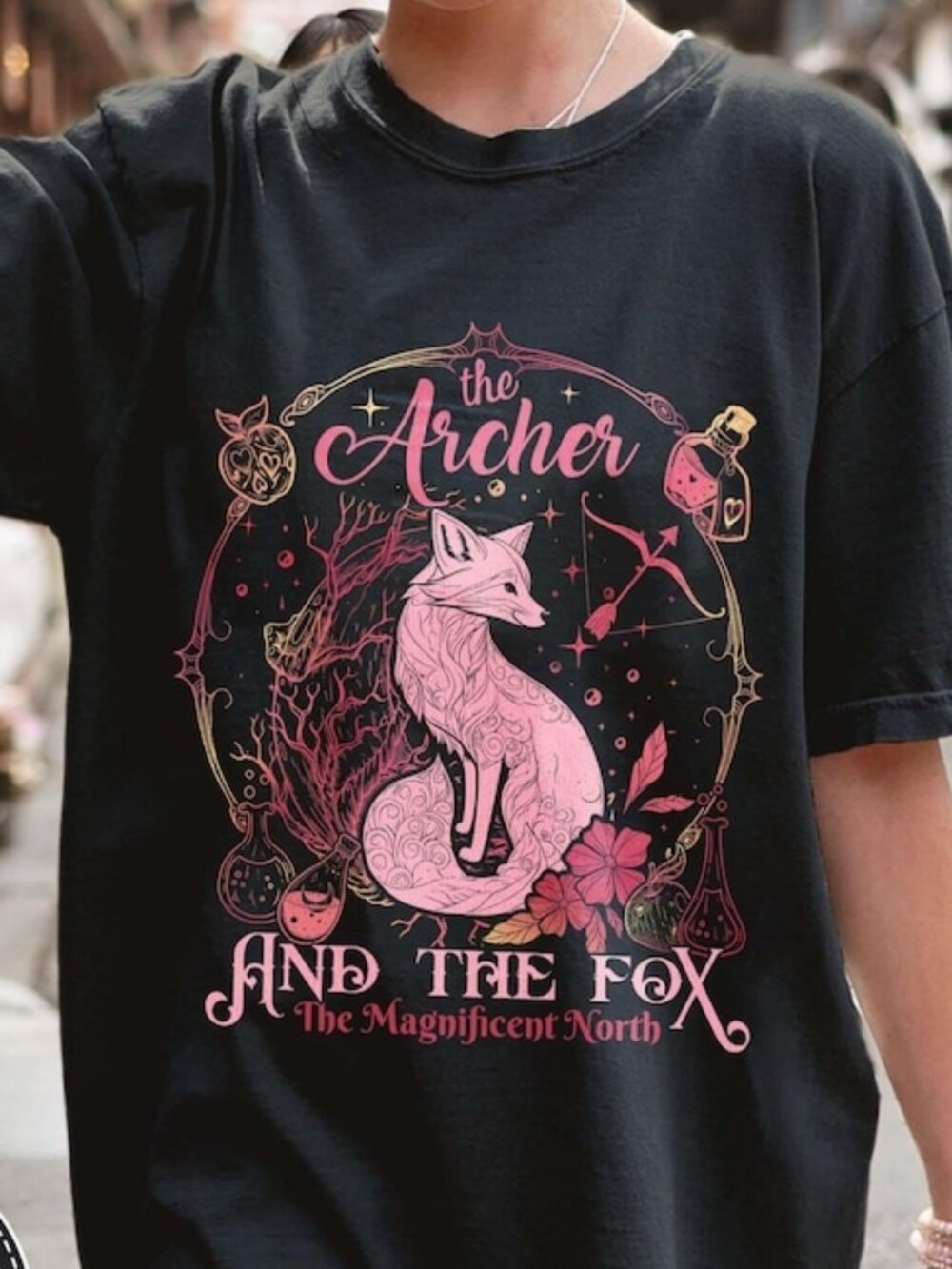Archer and Fox Fantasy T-shirt, Fairytale Bookish Tee